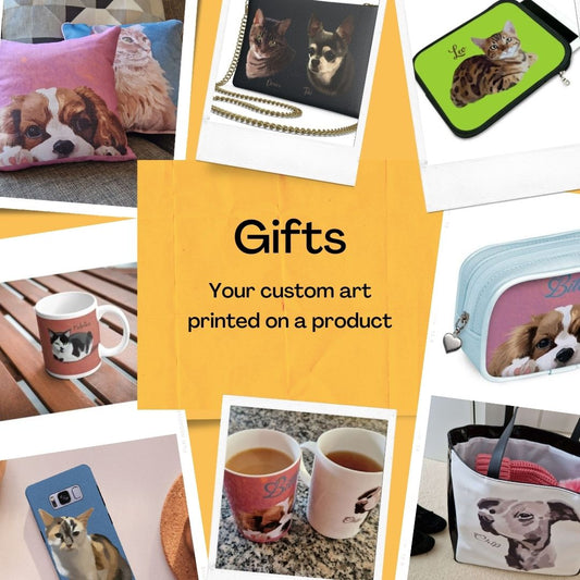 Custom Pet Portrait Gifts