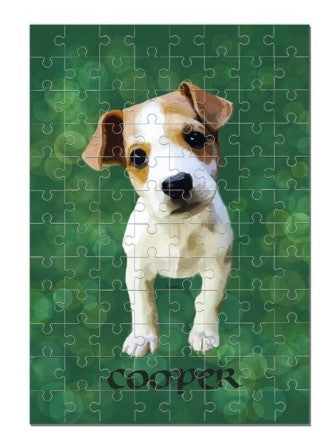 Jigsaw puzzle dog portrait