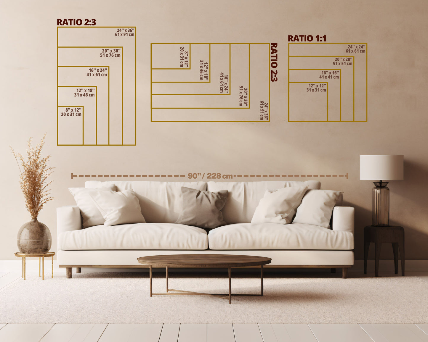 Eco canvas size guide