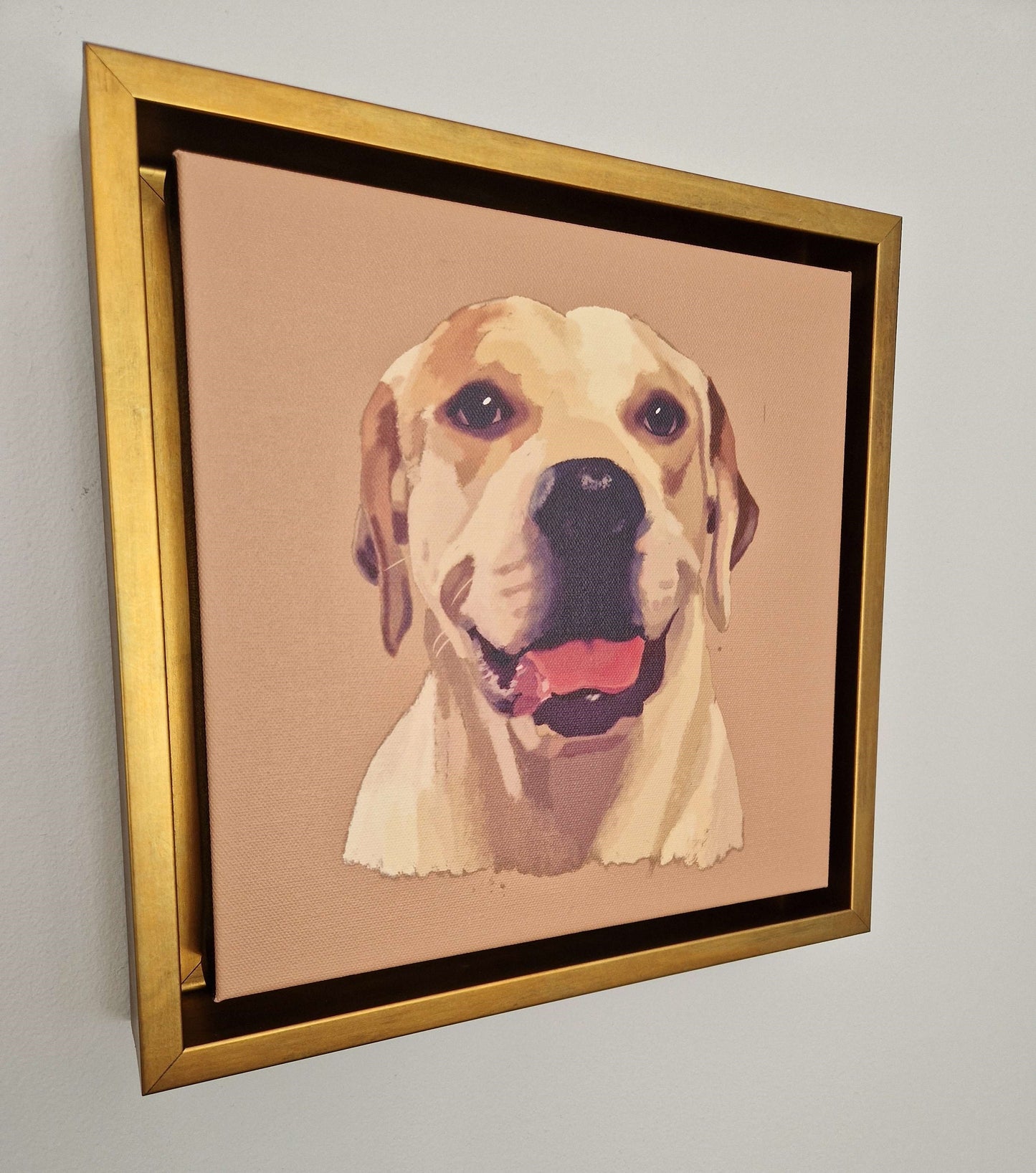 Custom Pet Art - Framed Canvas (eco-friendly)