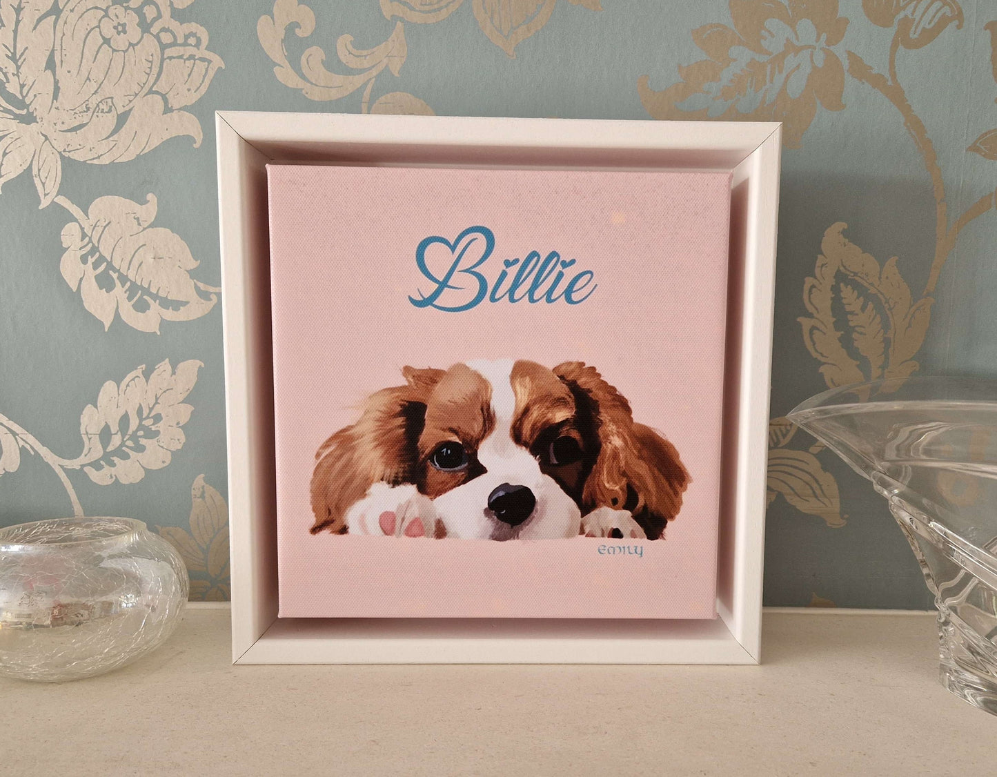 Custom Pet Art - Framed Canvas (eco-friendly)