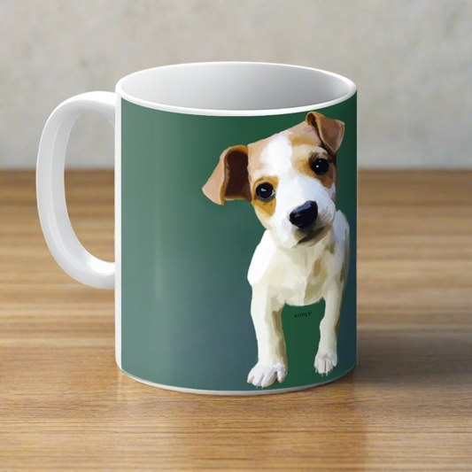Builders mug with dog portrait
