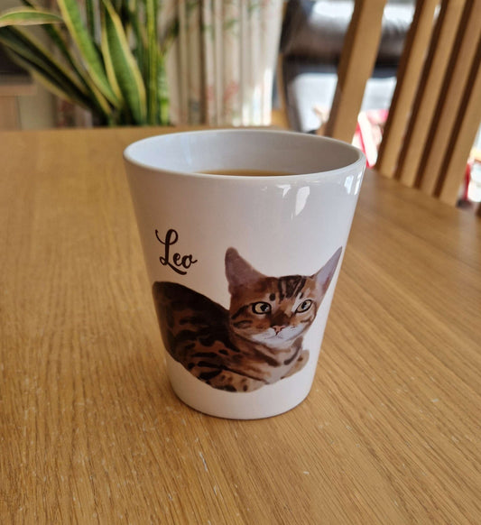 Custom Pet Art Latte Mug