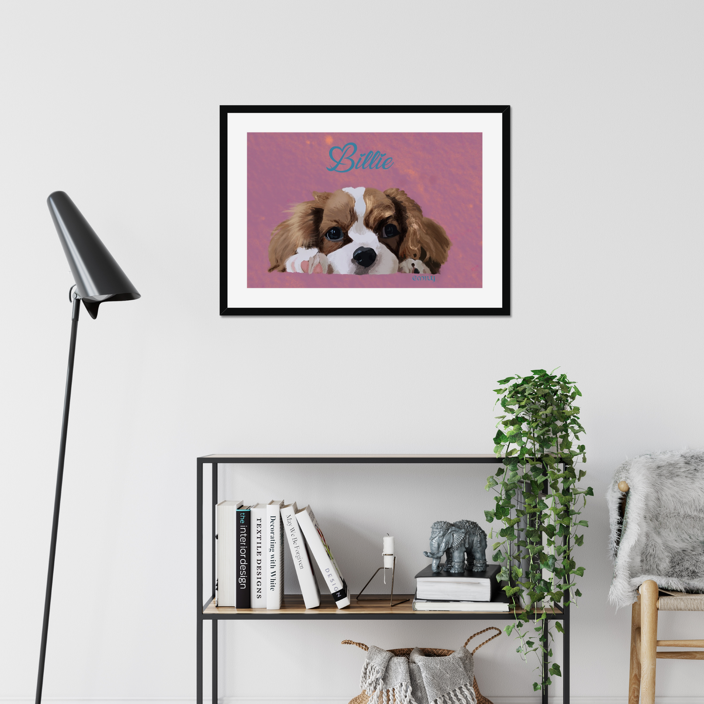 Framed Pet Portrait - Classic Frame