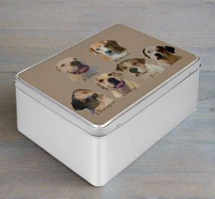 Jigsaw puzzle tin dogs portrait