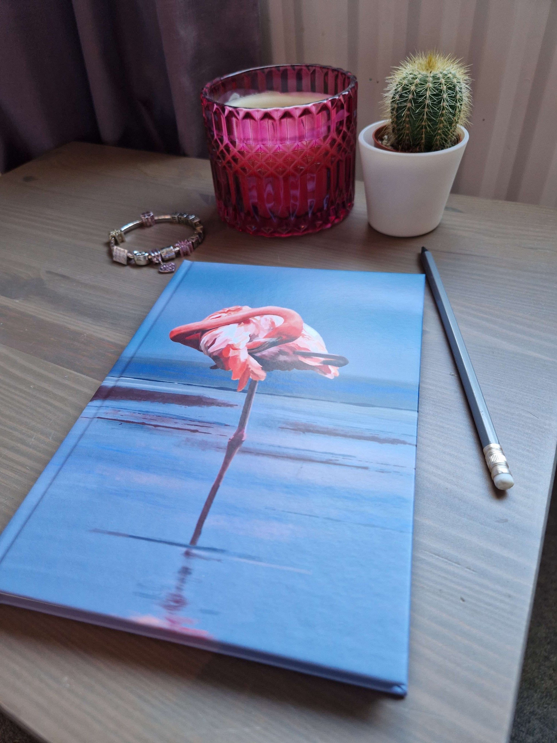 a5 hardback journal flamingo