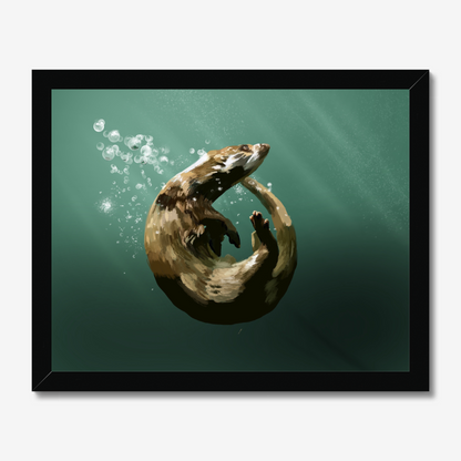 Eurasion Otter - Wall art